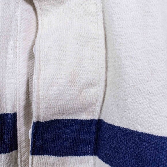 Lands End Striped Rugby Long Sleeve Shirt Large Y2K Preppy Streetwear Skate - Picture 6 of 11